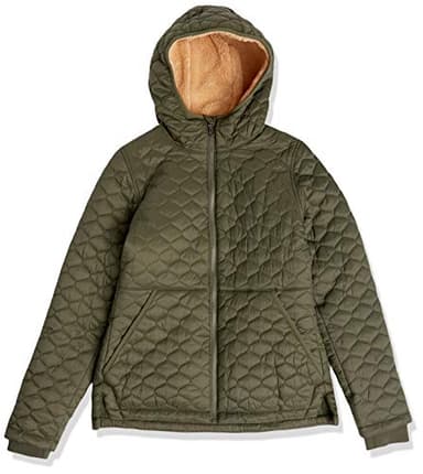 Amazon Essentials Women's Lightweight Quilted Full-Zip Water-Resistant Sherpa-Lined Hooded Puffer Jacket, Olive, XX-Large - Image 5