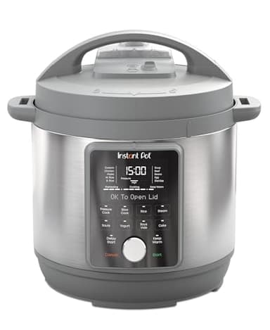 Instant Pot, 8-Quart Whisper Quiet 9-in-1 Electric Pressure Cooker, Slow Rice Cooker, Steamer, Sauté, Yogurt Maker, Warmer & Sterilizer, App With Over 800 Recipes, Stainless Steel, Duo Plus - Image 1