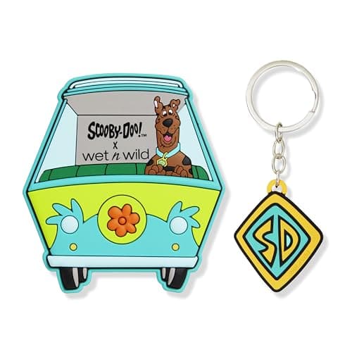 wet n wild Scooby Doo Collection, Versatile Portable Hand Mirror & Keychain Set, Comfort-Grip Handle - Scooby Dooby Doooo! - Image 1