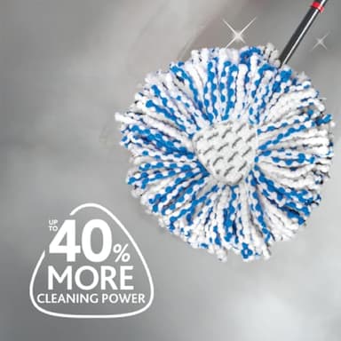O-Cedar Genuine RinseClean Deep Clean Spin Mop Head Replacement | Machine Washable | Reusable | Microfiber Refill | 40% More Cleaning Power - Image 4