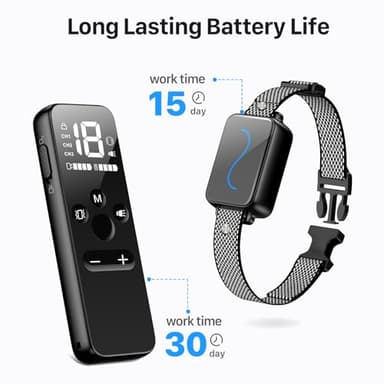 Vsezund Training Collar, Training Collar with Remote for Small, Medium, Large Dogs with Vibration, Beep, Security Lock, and Waterproof - Image 4