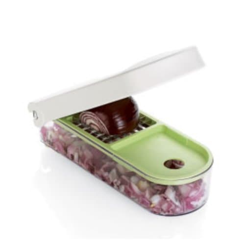 Vidalia Chop Wizard, Vegetable and Fruit Chopper with 2 Cup Base, Stainless Steel Blades, Dishwasher Safe - Image 1