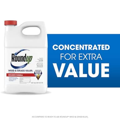 Roundup Weed & Grass Killer₄ Concentrate, Use in and Around Flower Beds, Walkways and Other Areas of Your Yard, 1 gal. - Image 2