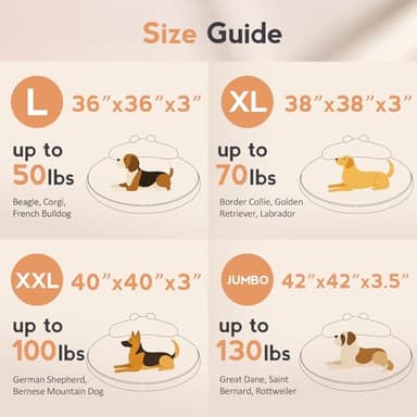 Large Dog Bed Orthopedic Dog Beds for Extra Large Dogs with Washable Removable Cover Waterproof Pet Beds with Pillow-Beige and Dark Green - Image 7