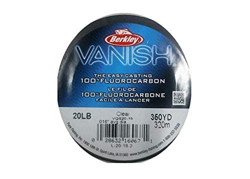 Berkley Vanish®, Clear, 4lb | 1.8kg, 250yd | 228m Fluorocarbon Fishing Line, Suitable for Saltwater and Freshwater Environments - Image 1