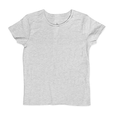 HonestBaby Multipack Short Sleeve T-Shirt Tee 100% Organic Cotton Infant Baby, Toddler, Little Kids Boys, Girls, Unisex, 5-Pack Gray Ombre, 6Y - Image 5