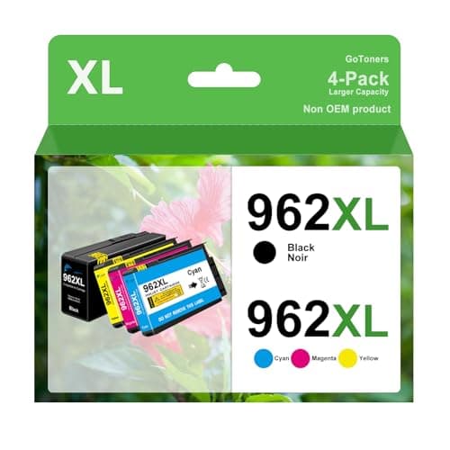 GoToners 962XL Compatible Ink Cartridges Combo Pack Replacement for HP 962 XL Works with OfficeJet Pro 9010 9020 Series, 9012 9014 9015 9016 9018 9022 9025 9026 9027 9028 9029 Printer (Black & CMY) - Image 1