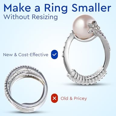 Ring Sizer Adjuster for Loose Rings - 12 Pack, Guards, Spacers & Tighteners, Fits Bands Up to 6mm, Reduces Size by 0.5-1.5, Invisible Design for Women & Men by 5 STARS UNITED - Image 8