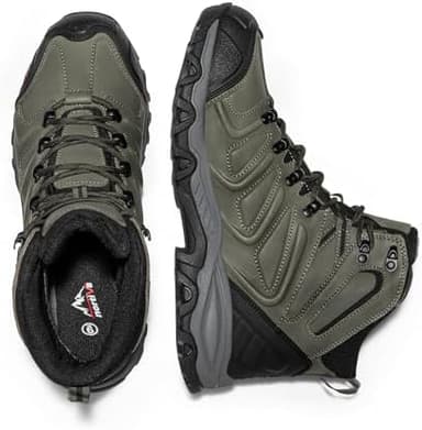 NORTIV 8 Men's Ankle High Waterproof Hiking Boots Outdoor Lightweight Shoes Trekking Trails Armadillo - Image 5