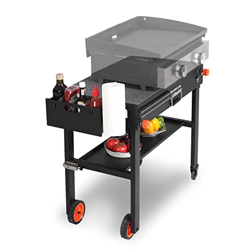 EUTRKei Grill Table for Blackstone Griddle, Portable Griddle Table with Caddy - Fit 17” or 22” Other Tabletop Grill, Foldable Ninja Grill Stand& Blackstone Griddle Stand for Outdoor Tailgating-Camping - Image 1
