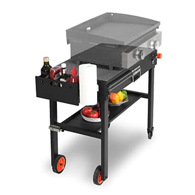 EUTRKei Grill Table for Blackstone Griddle, Portable Griddle Table with Caddy - Fit 17” or 22” Other Tabletop Grill, Foldable Ninja Grill Stand& Blackstone Griddle Stand for Outdoor Tailgating-Camping - Image 1