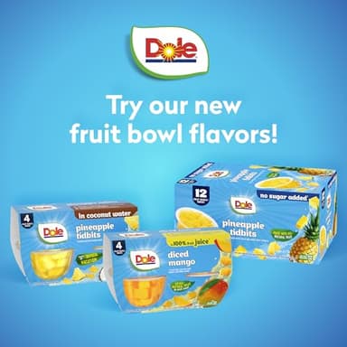 Dole Diced Mango in 100% Fruit Juice - Dole Fruit Bowls - 4 oz Fruit Bowls - 24 Pack - Image 5