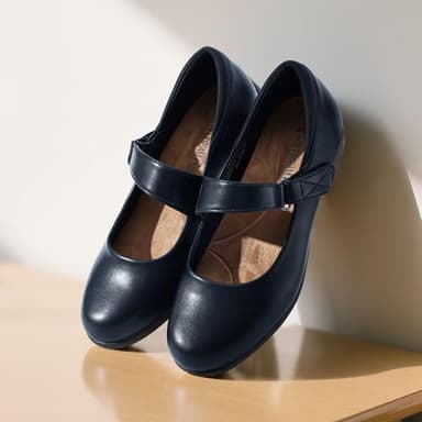 DREAM PAIRS Womens Ballet Mary Jane Flats, Comfortable Business Office Dress Shoes for Women Dressy and Work with Ankle Strap,Size 10,Navy,SDFA2407W - Image 5