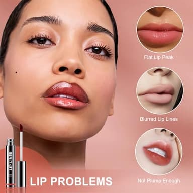 OETUIOW Lip Liner Stain Peel Off, Long Lasting & Waterproof for Women & Girls All Skin Types, Easy to Create A Natural Color (Rose) - Image 7