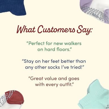 Fruit of the Loom Cotton Grip Socks for Baby and Toddler - Pink Pastel (4-5 Years) - Image 6