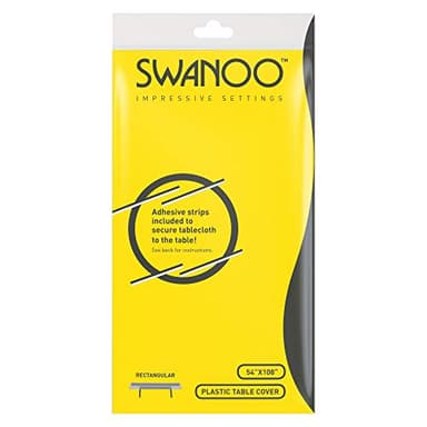 Yellow Plastic Disposable Table Runner. 5 Pack 14 x 108 inch. Scallop Table Runner Adds A Pop of Color To Your Party Table, by Swanoo - Image 8