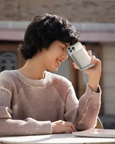 Baseus Picogo Power Bank, 0.3" Ultra Slim 5000mAh MagSafe Portable Charger with USB-C Braided Cable, Card-Size Magnetic Battery Pack, Alloy Wireless Fast Charger for iPhone 16/15/14/13/12, Lightweight - Image 6