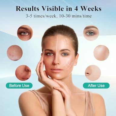 biuufish Red Light Therapy for Face, 7＋1 Colors LED Face Mask Light Therapy with 850NM Near-infrared, Portable Rechargeable Red Light Therapy Mask Skin Care Device at Home and Travel for Anti-Aging - Image 5