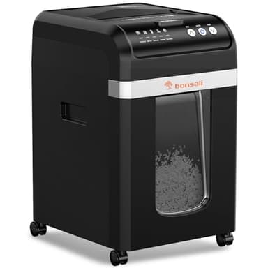 Bonsaii 200-Sheet Auto Feed Paper Shredder, 60 Minutes Nonstop Heavy Duty Shredders, 8.1 Gallon Large Bin Office Document Shredder, Micro-Cut/High Security P-4 Commercial Grade Shredder (C283-A) - Image 1