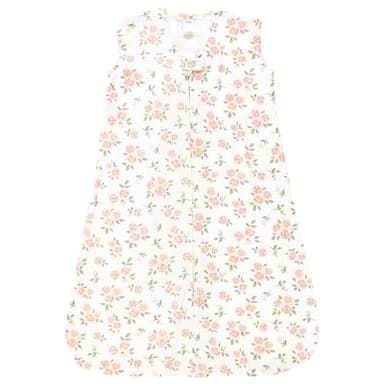 Hudson Baby Infant Girl Thermal Sleeveless Sleeping Bag 2pk, Soft Pink Sage Rose, 0-6 Months - Image 3