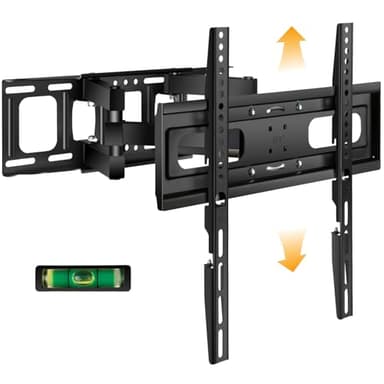 SweeEase 6 Arms TV Wall Mount for 26-65 inch, Full Motion Up Down Swivel Tilt Level Retractable TV Bracket for Flat Curved Max 110 lbs Max VESA 400x400mm, 8"-16" Wood Stud Articulating Wall Mount - Image 1