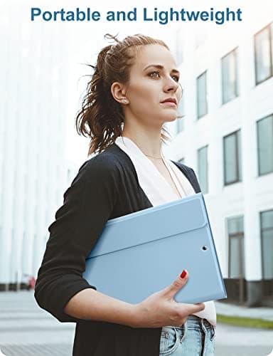 Hamile for iPad 9th/8th/7th Generation Case with Keyboard 10.2 Inch - 7 Colors Backlit Wireless Detachable Folio Keyboard Cover with Pencil Holder for iPad Pro 10.5" / iPad Air 3rd Gen (Sky Blue) - Image 8