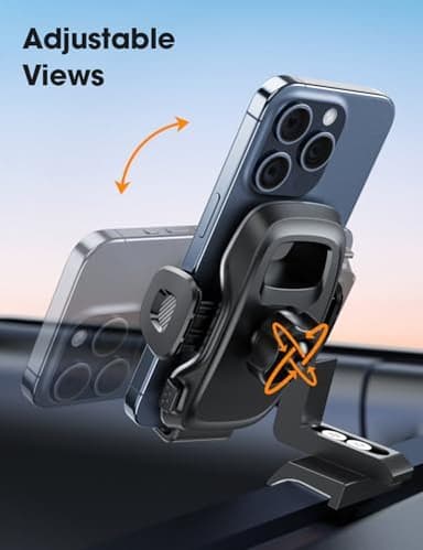 Upgraded Tacoma Phone Mount for Toyota Tacoma 2016-2023, 3rd Gen Dashboard Clip Cell Phone Cradle, Adjustable Stand, Suitable for Most Smartphones - Image 4