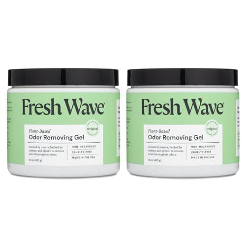Fresh Wave Odor Removing Gel, 15 oz., Pack of 2 - Odor Absorbers for Home, Safer Odor Relief, Natural Plant-Based Odor Eliminator, Every 15 oz. lasts 30-60 Days, For Cooking, Trash & Pets - Image 1