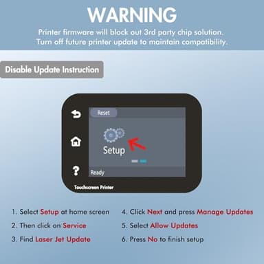 206X 206A Toner Cartridges 4 Pack High Yield M283fdw M255dw Set Compatible Replacement for HP 206X 206A Color Laserjet Pro MFP M283cdw M283 M255 Printer Ink (with Chip) (Black Cyan Yellow Magenta) - Image 6