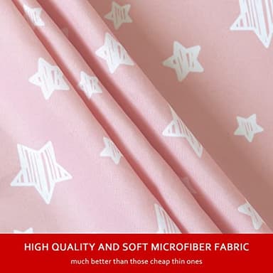 Changing Pad Cover for Girls 2 Pack, Lovely Print Soft Unisex Diaper Change Table Sheets, Fit 32"x16" Contoured Pad, Comfy Cozy 2-Pack Cradle Sheets, Pink&White - Image 2