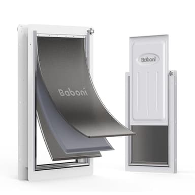 Baboni 3-Flaps Pet Door for Interior and Exterior Doors, Steel Frame and Telescoping Tunnel, Strong and Durable Dog Door(Pets Up to 220 Lb) -X-Large - Image 8