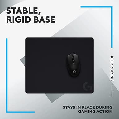 Logitech G440 Hard Gaming Mouse Pad, Optimized for Gaming Sensors, Moderate Surface Friction, Non-Slip Mouse Mat - Black - Image 6