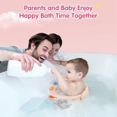 Baby Bath Seat for Babies 6 Months & Up, Non-Slip Bath Seats for Babies Sitting up,Bath tub Seat with Suction Cups,Safe & Comfortable Bath Chair Baby, Pink - Image 7