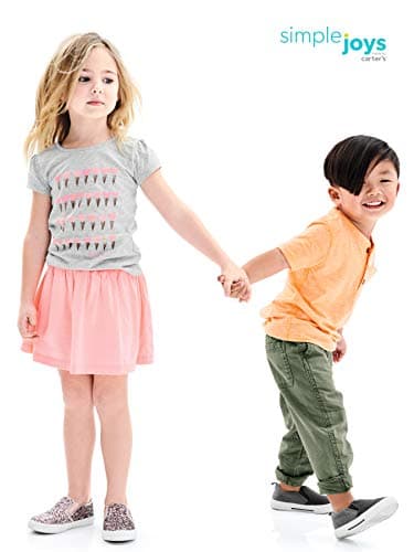 Simple Joys by Carter's Toddler Girls 3-pack Graphic Tees, pink dino, grey, white heart, 2T - Image 8