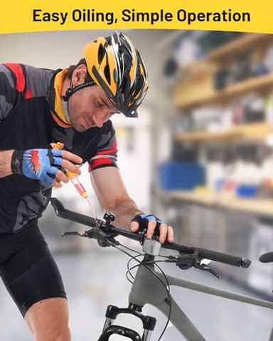 CHUMXINY Brake Bleed Kit for Tektro-TRP Hydraulic Brakes, Includes 120ml of Mineral Brake Fluid, Clear Funnel and Metal Connecto - Image 2