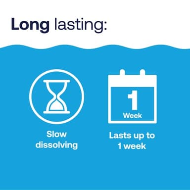 HTH 42055W Pool Care 3" Chlorine Tabs Advanced, Individually Wrapped Tablets - Swimming Pool Sanitizer with Clarifier & Algaecide, Destroys Bacteria & Algae, Delivers Clear Water All Season, 25 lbs - Image 5