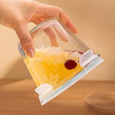 H.JSS WDJS 24 Oz Glass Food Storage Container, 3 Cup Round Glass Soup Container with Airtight Lids, Round Food Containers, Leakproof Soup Storage Container, DishwasherMicrowave & Freezer Safe (4 Pack) - Image 6