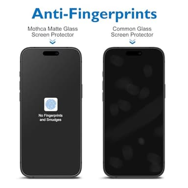 Mothca 2 Pack Matte Glass Screen Protector for iPhone 17 Pro Max[6.9 inch] + 2 Pack Camera Lens Protector, Anti-Glare & Anti-Fingerprint (Not Privacy) Tempered Glass, Bubble Free, Smooth as Silk - Image 2