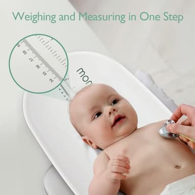 Momcozy Multi-Functional Baby Scale for Toddler, Children, Pet, Adult, Removable Scales for Body Weight & Height Measurement, Perspectives Switch, 5 Units, Digital LED Screen, Auto-Off, Up to 330lb - Image 5
