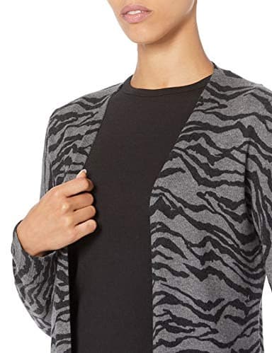 Amazon Essentials Women's Lightweight Open-Front Cardigan Sweater (Available in Plus Size), Charcoal Tiger Print, XX-Large - Image 5