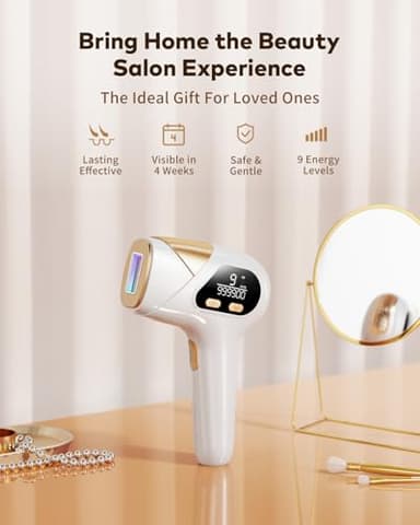 LYSMOSKI Laser Hair Removal for Women and Men, Safe at-Home Hair Removal Device, Hair Laser Removal with Long-Lasting in Hair Reduction for Armpits Back Legs Arms Face Bikini Line - Image 9