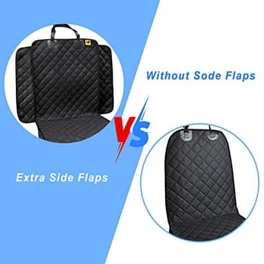 Bark Lover Deluxe Dog Seat Cover for Front Seat-More Durable Waterproof Front Seat Protector, High Heat Resistant and Nonslip Front Seat Cover for Dogs Kids, Universal Size (Black) - Image 6