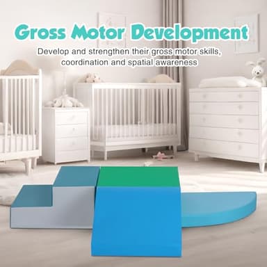 TODIBY 4-Pieces Climbing Toys for Toddlers: PU Leather - Soft Play Climbing for Toddlers - Foam Climbing Blocks for Crawling and Sliding Indoor Playground for Kids - Image 8