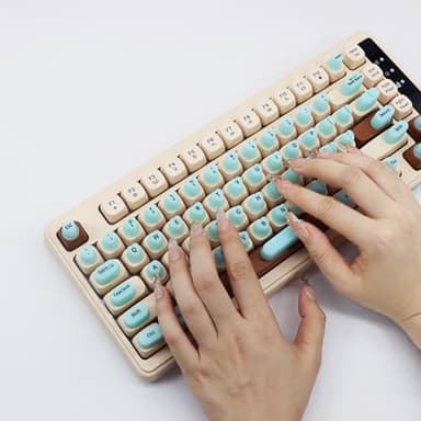 Raised Keyboard Stickers for Long Nails with Letters - Heart-Shaped Antistatic Silicone Protective Cover with Tweezers, Wet Wipes, Dry Towel & Jelly Glue, Ideal for Typing, Gaming & Nail Art (70 Pcs) - Image 9