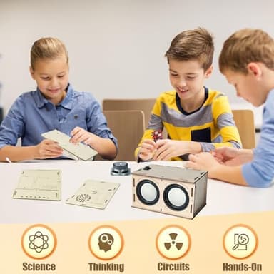 STEM Toys for Ages 8-13 Stocking Stuffers Teen Birthday Gifts for 9 10 11 12 14 15 16+ Year Old Boys Girls Kids Science Engineering Kit Circuit DIY Electronics Projects Building Your Own Speaker Radio - Image 3