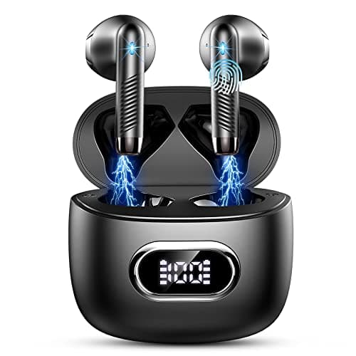 Language Translator Earbuds Real Time, AI Translation Earbuds Real Time with 164 Languages & 5 Modes, 3-in-1 Bluetooth 5.4 Translator Device, 42H Translatior Headphones Business, Learning Black - Image 1