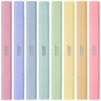 BLIEVE- Aesthetic Bible Highlighters No Bleed Through Assorted Colors, Cute Highlighter Dual Tip For Journaling Supplies And School Accessories, Bible Highlighters And Pens No Bleed (CANDY) - Image 1