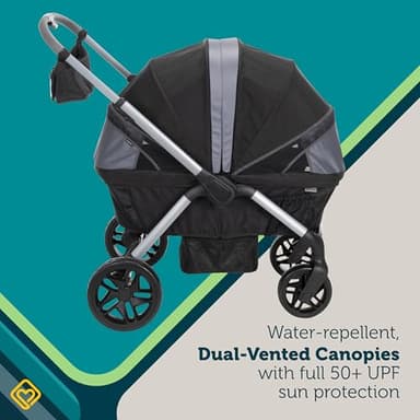Safety 1st Summit Wagon Stroller for 2 Kids with Removable Tray in High Street - Image 14