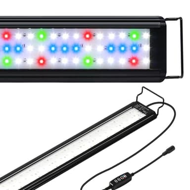 Tatub 23W LED Aquarium Light for 36"-42" Fish Tank, Full Spectrum Fish Tank Light with White Blue Red Green LEDs, 10 Levels of Brightness，Timer Auto On/Off - Image 1