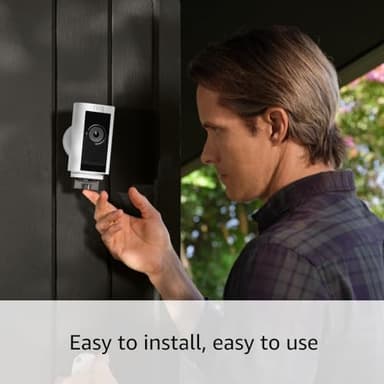 Like-New Ring Stick Up Cam Pro Battery | Two-Way Talk with Audio+, 3D Motion Detection with Bird’s Eye Zones, and 1080p HDR Video & Color Night Vision (2023 release), White - Image 4